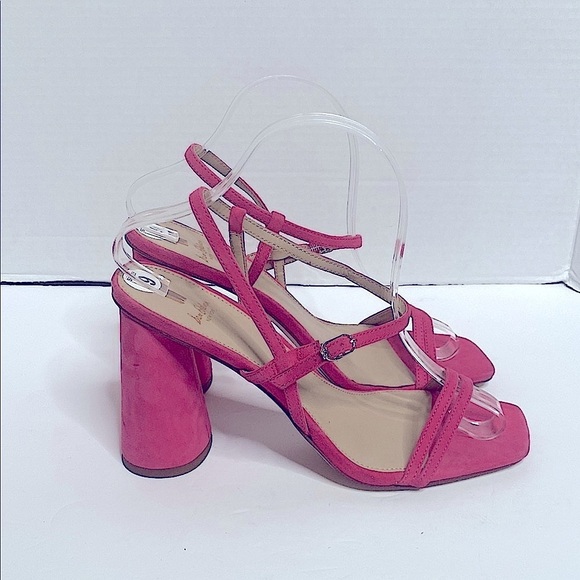 Sam Edelman Kit Dahlia Square Toe Slingback Cylindrical Block Heel Sandal Size 9 - Picture 5 of 6
